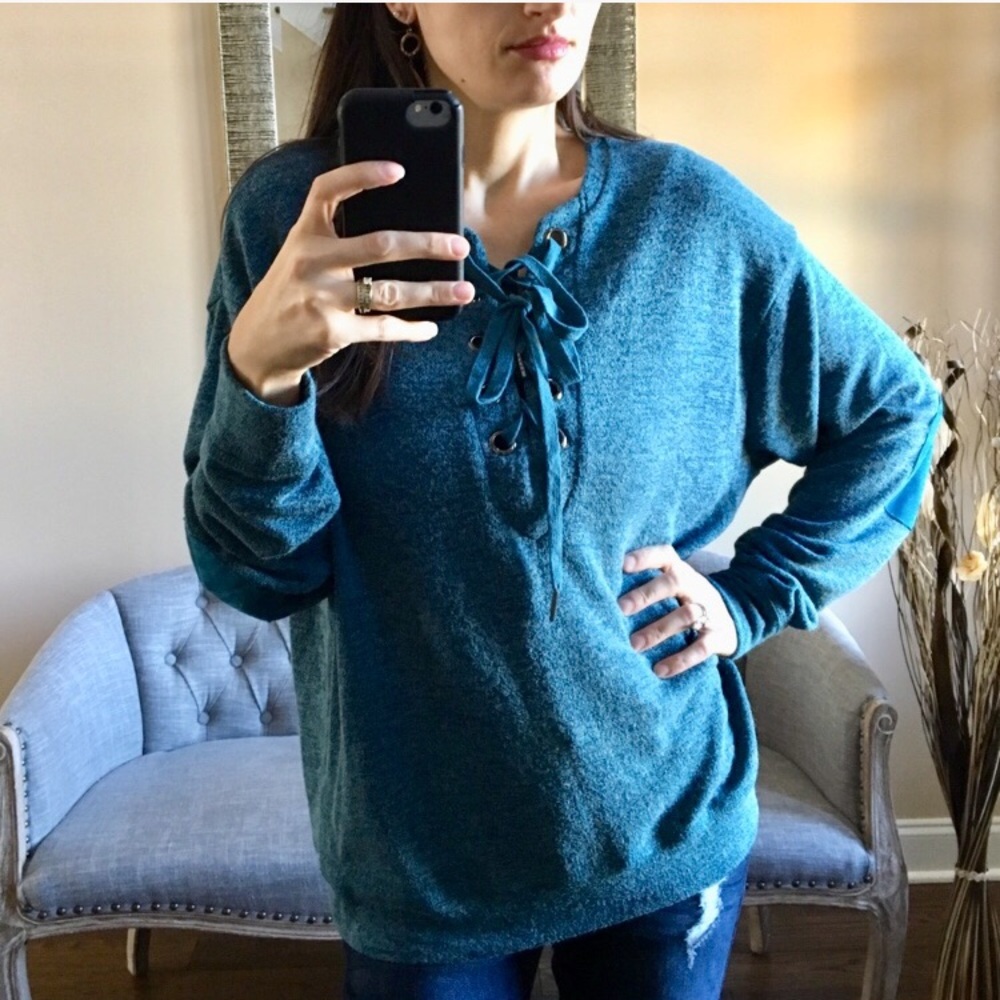 Oversized Long Sleeve Umgee Sweater - Picture 2 of 8